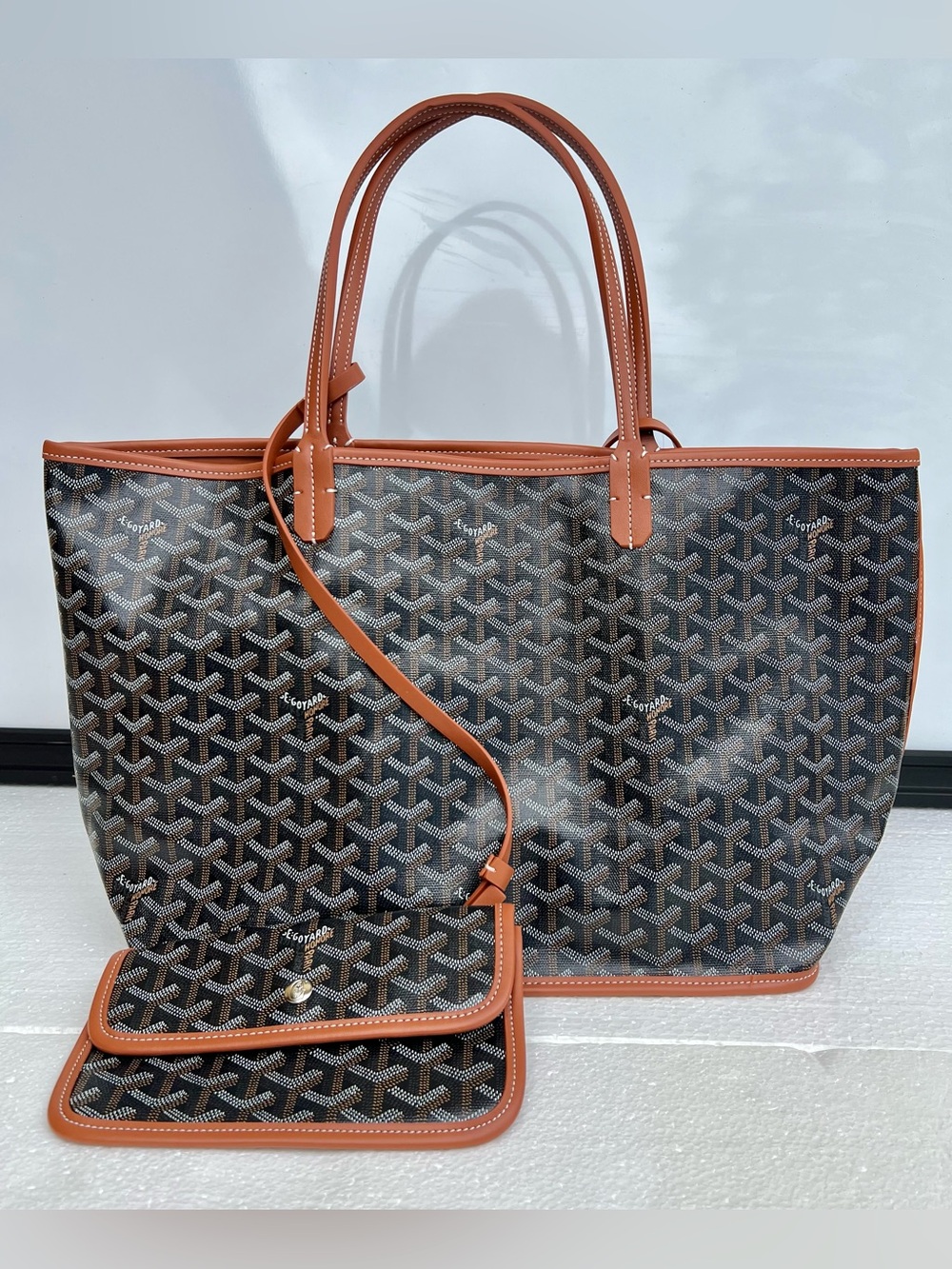 Goyard Tote Bag with Matching Pouch